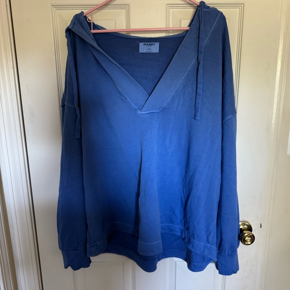 Old Navy Heather purple Terry Pullover